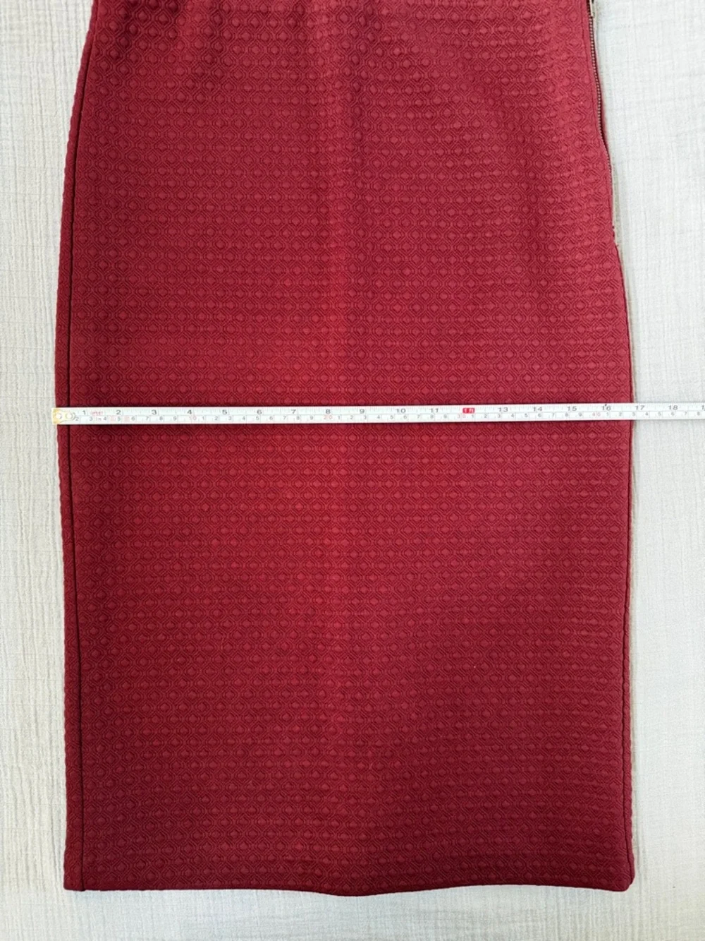 Loft Jacquard Knit Pencil Skirt with slit Size Small